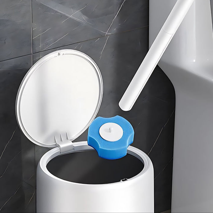 Disposable Toilet Cleaner Brush with 12 Brush Head