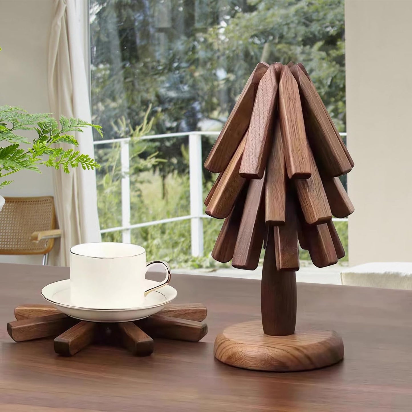 Solid Wood trivet (Set of 3)