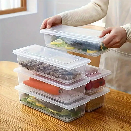 FreshBox - High Quality Fridge Organizer Box with Drain Plate
