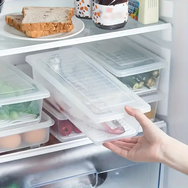 FreshBox - High Quality Fridge Organizer Box with Drain Plate